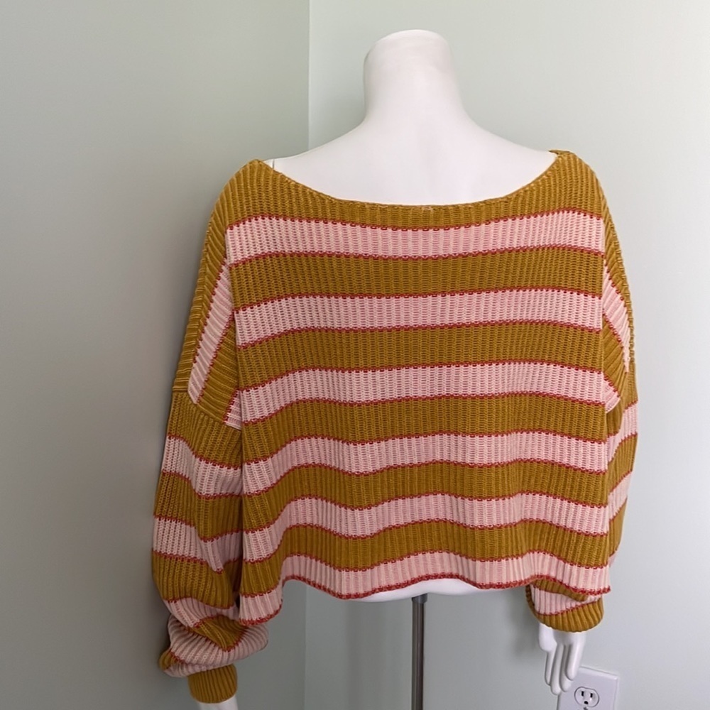 Free People Just My Stripe Sweater - Picture 8 of 11